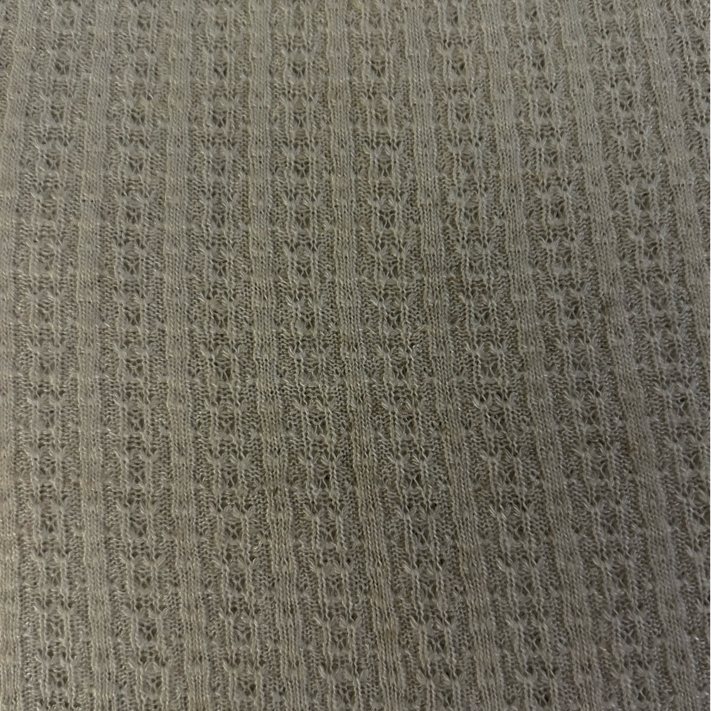 Lucky Brand Cream Sleeveless textured tank Top size 1X knit & woven - Picture 8 of 15